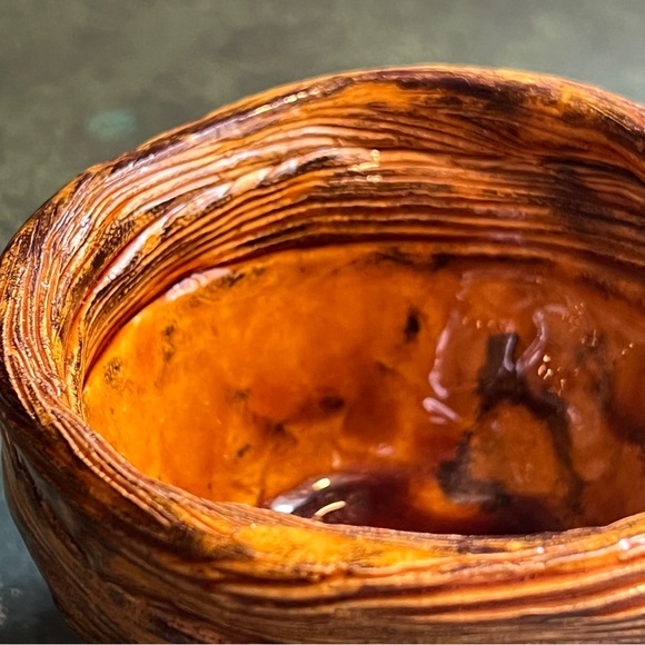 CARMEL AND BLACK Ceramic Pottery Bowl or Planter from my Studio - Picture 14 of 16